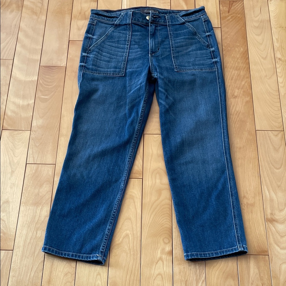 28 Women’s Straight Leg Dark Blue Jeans - Picture 2 of 9